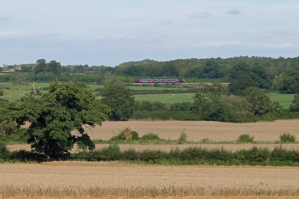 Class 170 diesel multiple unit near Abbotswood