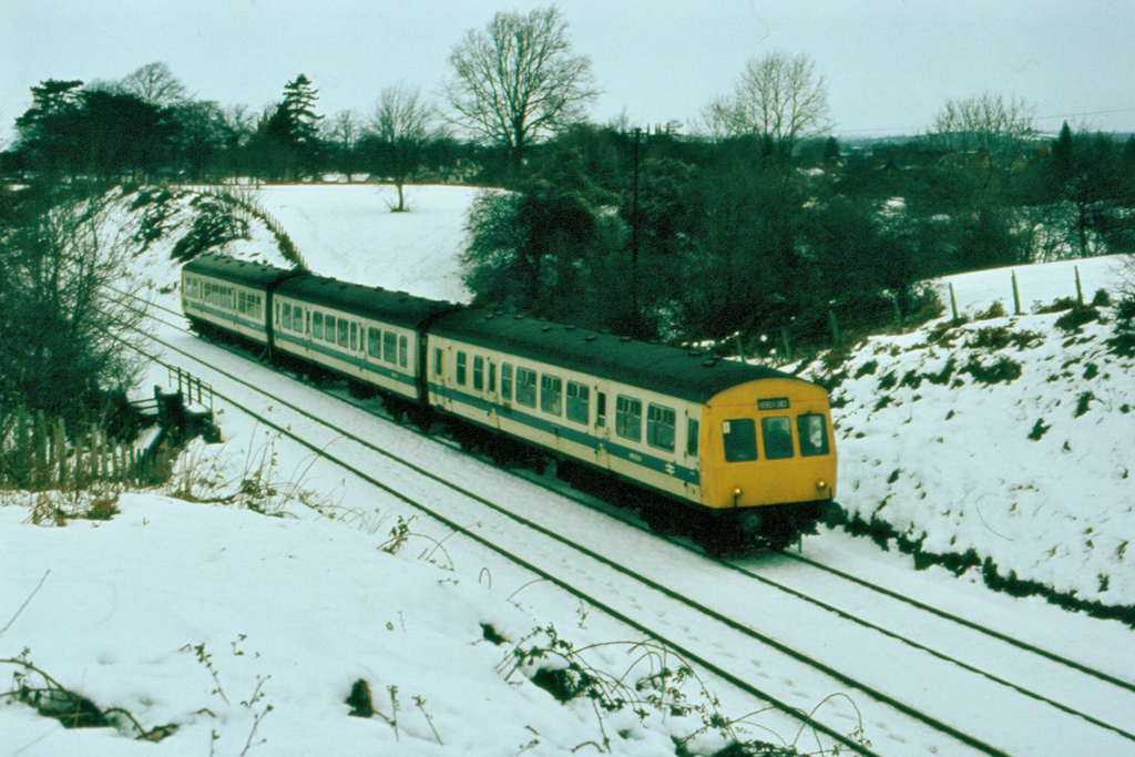 Class 101 dmu at Malvern Link