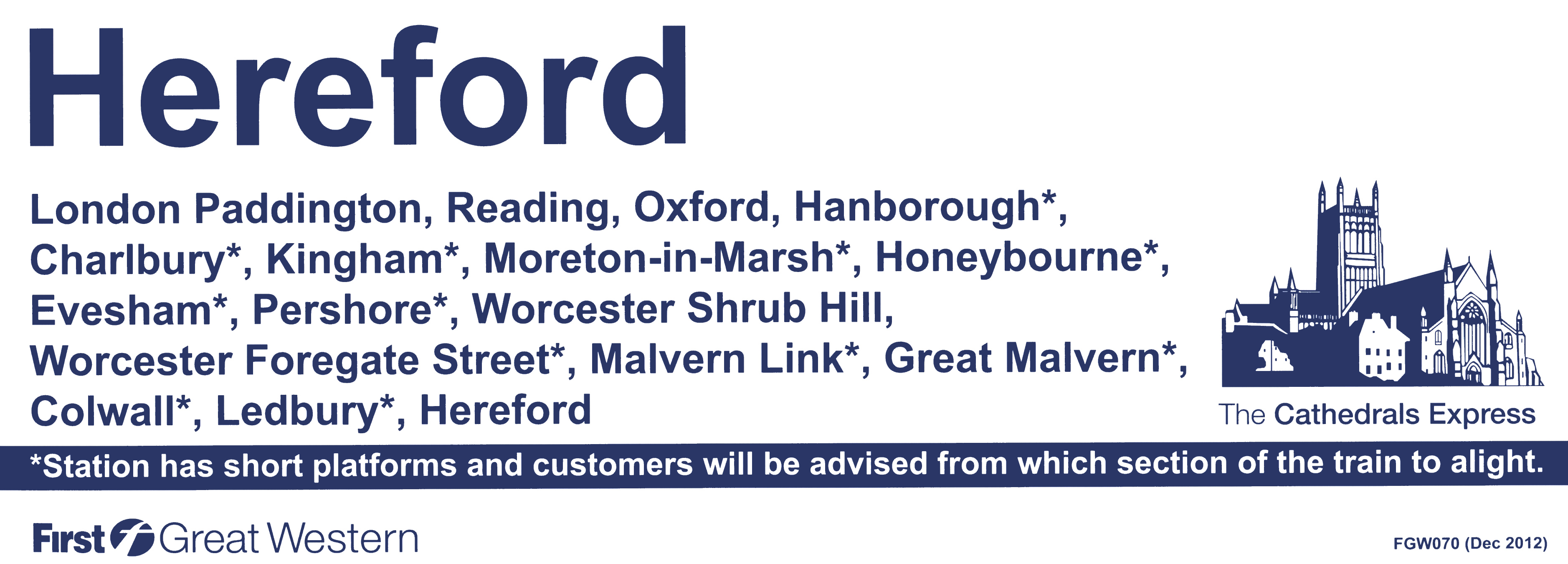 Cathedrals Express 2012