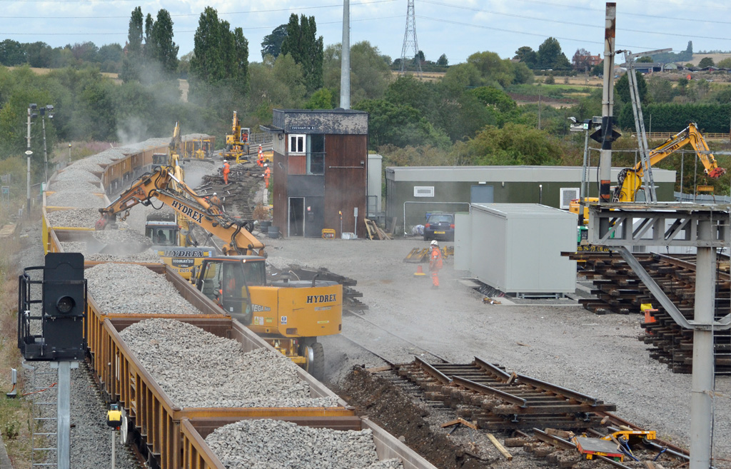 Road/railers at work at Evesham