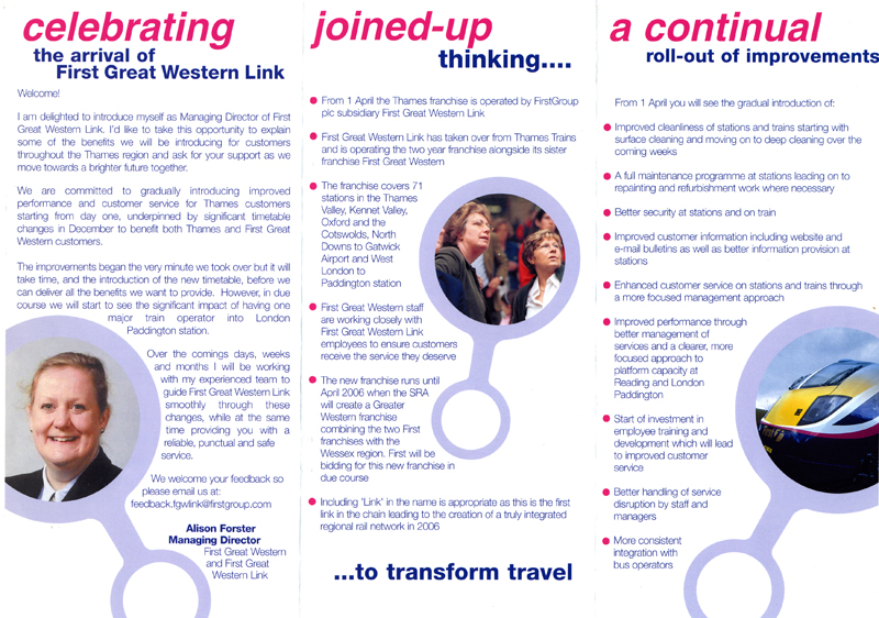 First Great Wester Link Publicity